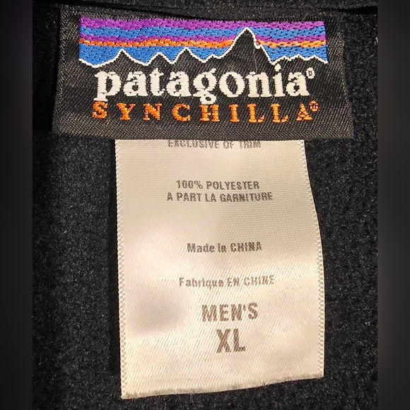 Patagonia Men's Synchilla Full Zip Fleece Jacket Size XL - Picture 3 of 6